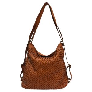 ANNALISA  Borsa - zaino in pelle invecchiata