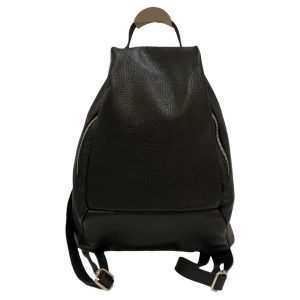 ANTONELLA zaino antifurto in pelle nero