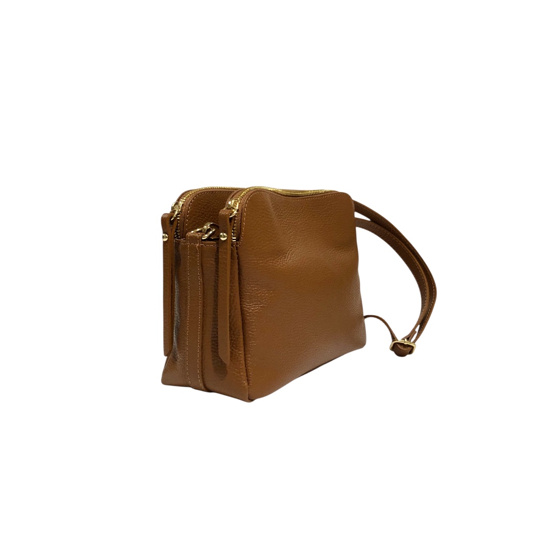 DORA borsa trasversale in pelle cuoio - immagine 2
