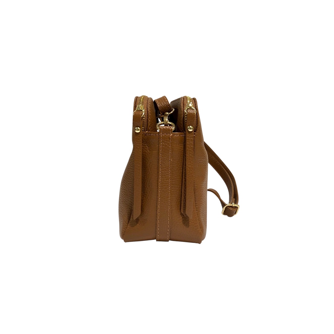 DORA borsa trasversale in pelle cuoio - immagine 3