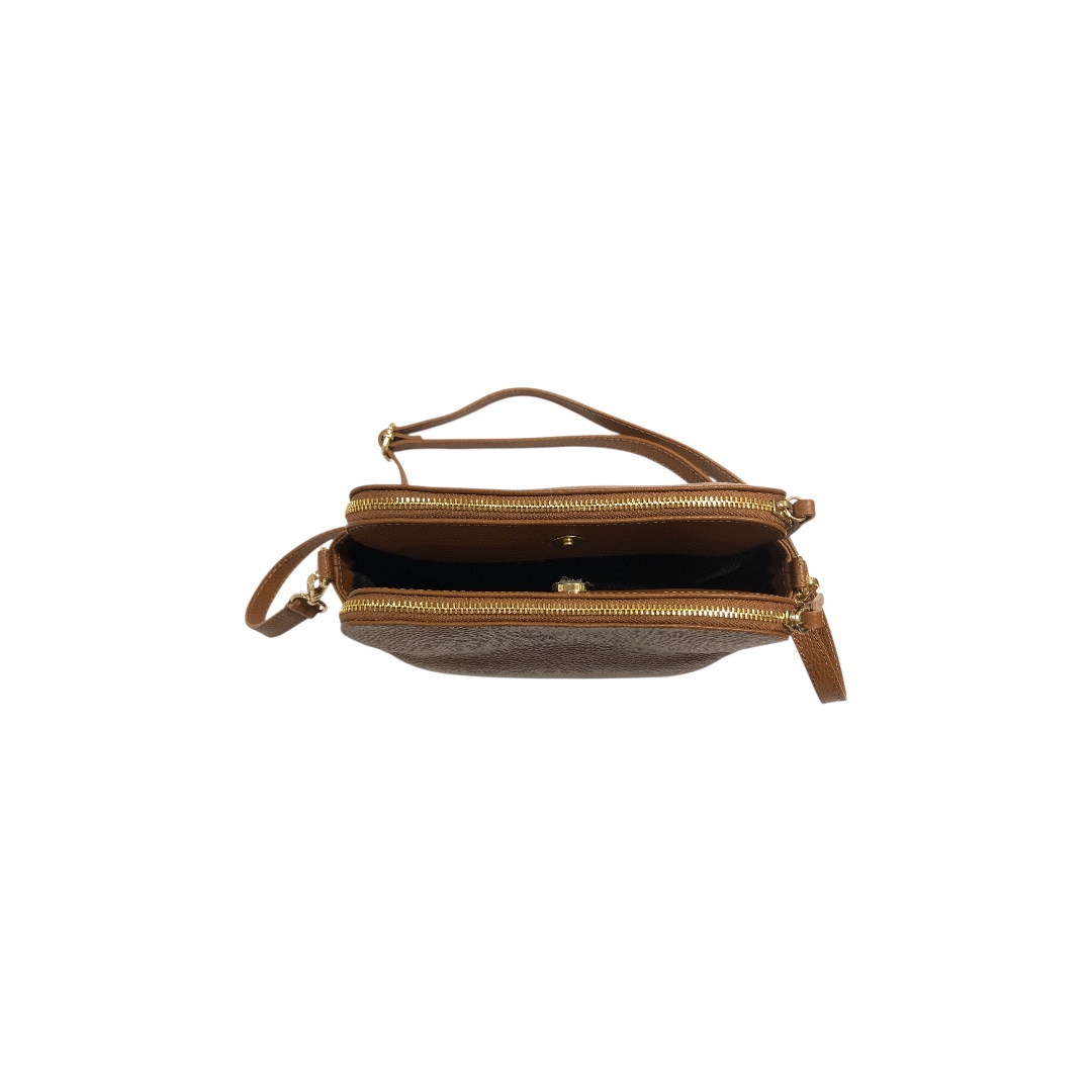 DORA borsa trasversale in pelle cuoio - immagine 4