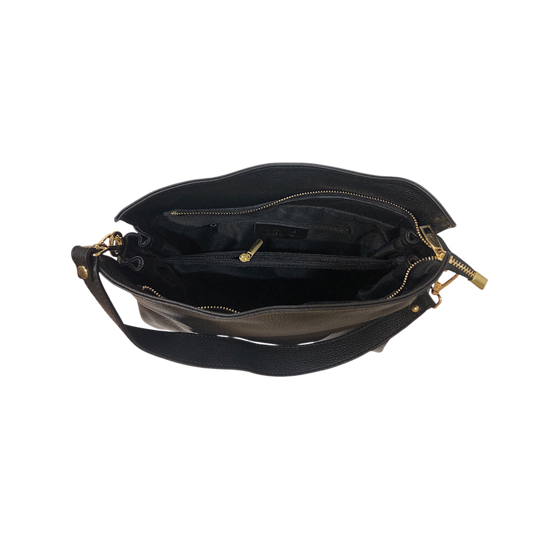 ISOTTA borsa in pelle nera - immagine 4