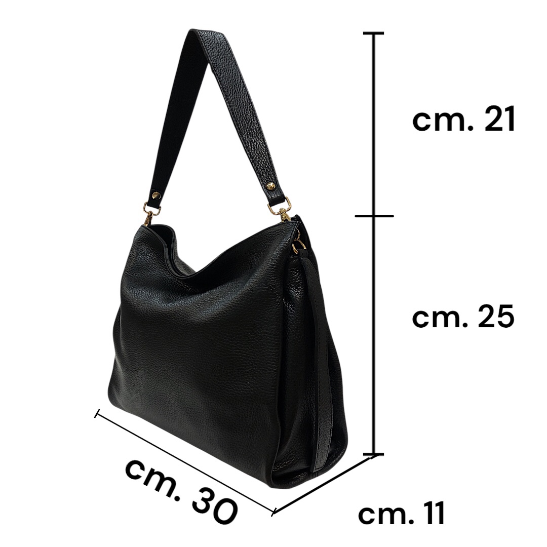 ISOTTA borsa in pelle nera - immagine 5