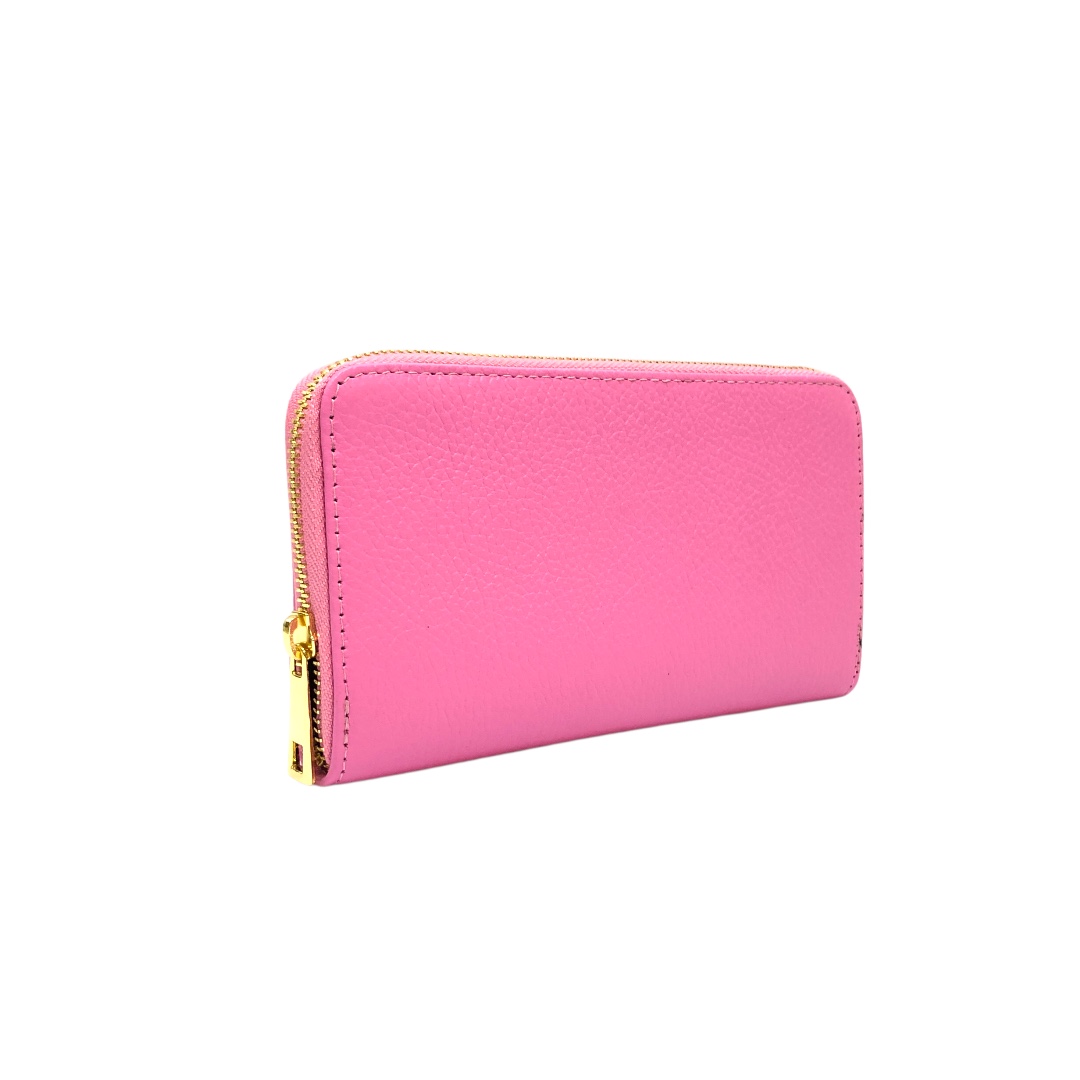 PORTAFOGLIO donna in pelle rosa intenso - immagine 3