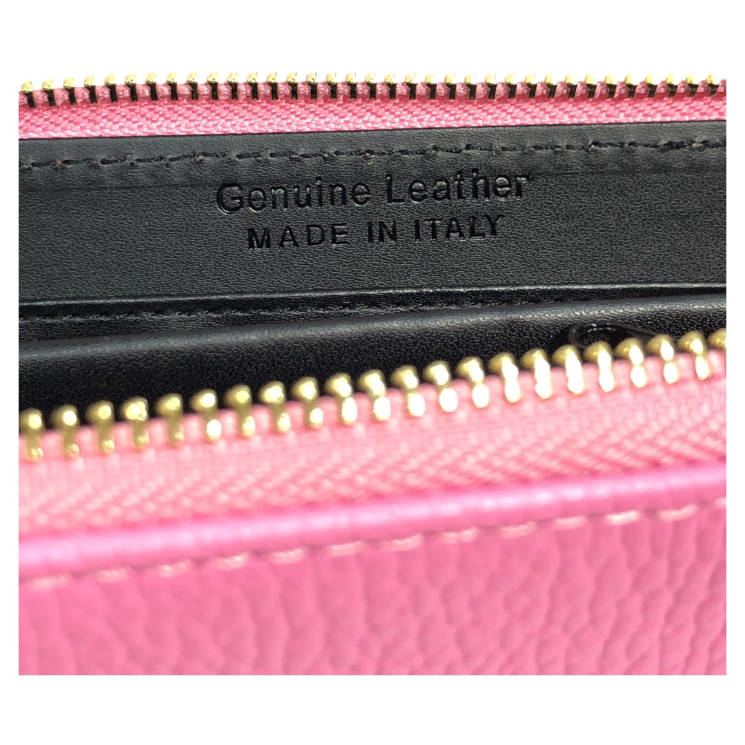 PORTAFOGLIO donna in pelle rosa intenso - immagine 4