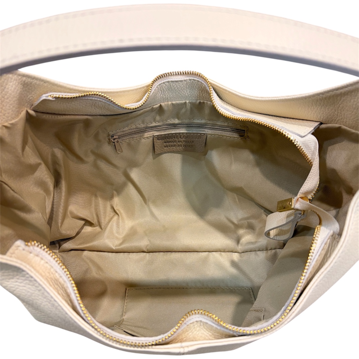 MELISSA borsa donna in pelle color burro - immagine 6