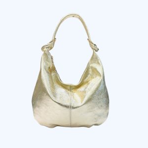 PALOMA borsa in pelle laminata oro